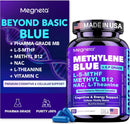 Methylene Blue Pharmaceutical Grade Capsules for Humans - Triple-Pathway Formula with Pure MB, NAC, L-5-MTHF, L-Theanine& Methyl B12 | Cognition, Mental Clarity, Cellular Energy & Antioxidant Support Infinity Warehouse