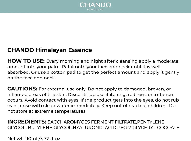 Himalayan Essence (110ml/3.72oz) - Skin Collagen Recovery Hydrating Facial Essence Toner, Skin Renewal Boosting for Radiant Complexion Infinity Warehouse