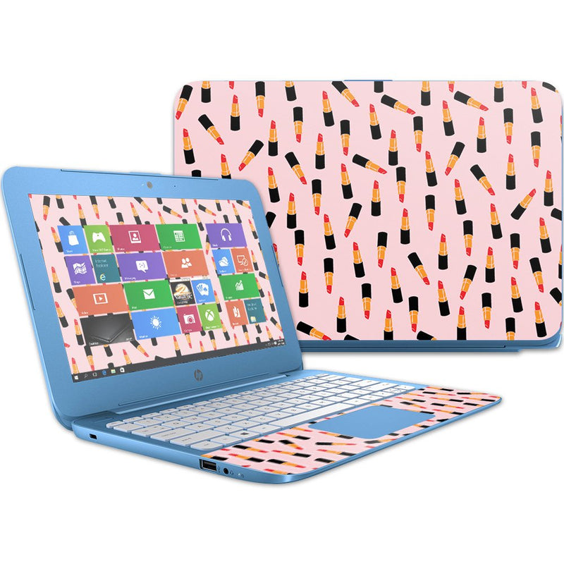 MightySkins Skin Compatible with HP Stream 11" (2017) wrap Cover Sticker Skins Lipstick Pattern MIGHTY SKINS