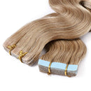 20 Inch Remy Tape in Hair Extensions Wavy Human Hair