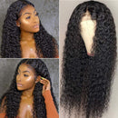 Iris Queen Curly Human Hair Wigs for Black Women 4x4 Lace Front Wigs Brazilian Human Hair Wig with Baby Hair Pre Plucked 150% Density Bleached Knots(18inch Curly) Iris Queen