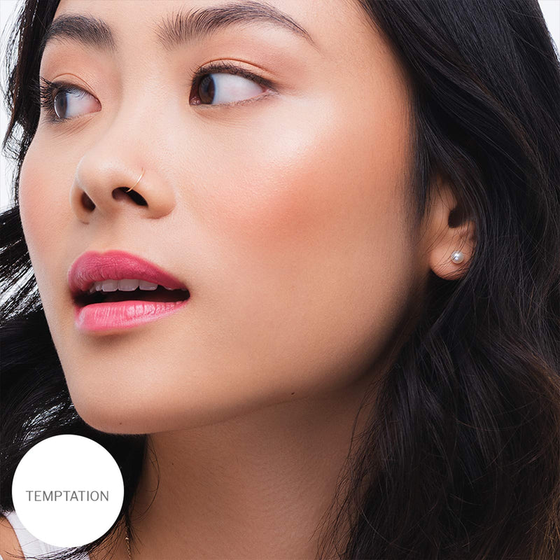 True + Luscious Super Moisture Lipstick - Vegan and Cruelty Free, Non Toxic Formula - 0.12oz, Shade: Temptation True + Luscious