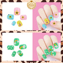 128 Pcs Fake Nails for Kids Stick on Nails for Little Girls Pre Glue Children Press On Nails Kit for Ages 7-12 Glue on Nails Toddlers Child Party Gift TMLECE TM