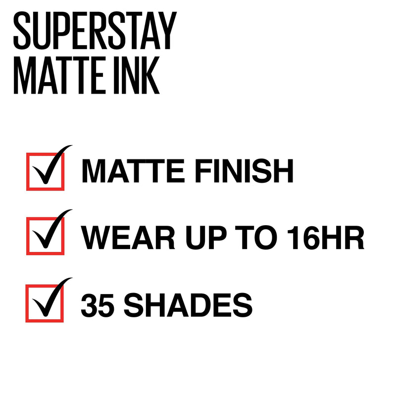 Maybelline New York SuperStay Matte Ink Un-nude Liquid Lipstick, Ruler, 0.17 Ounce Maybelline New York