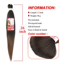 Pre-stretched Braids Hair 26 Inch 8 Packs Professional Itch Free Hot Water Setting Synthetic Fiber Ombre Yaki Texture Braid Hair Extensions 1B-30 Beyond Beauty Store