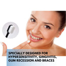 Extra Soft Toothbrush for Sensitive Gums and Teeth with 20,000 Ultra Soft Bristles. Micro-Nano Toothbrush. Excellent Cleaning Effect (2 Pack) (White Wave Bristle) Wimolek