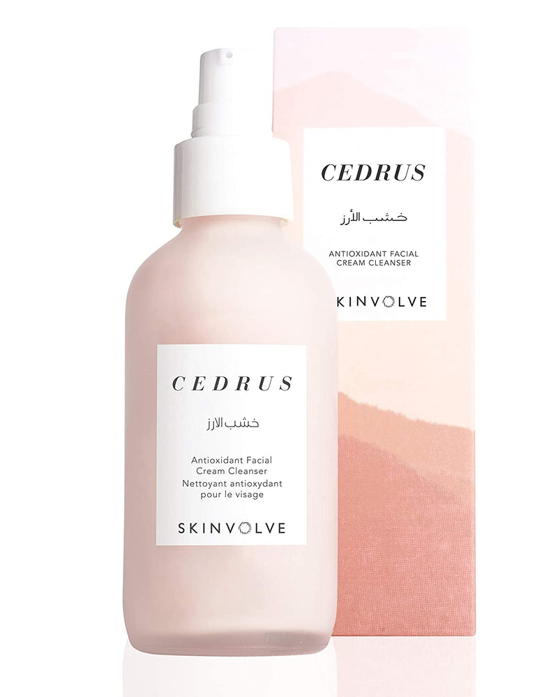 SKINVOLVE Cedrus Antioxidant Facial Cream Cleanser - All-Natural, Ultra-Hydrating, Vegan - 4 oz SKINVOLVE Store