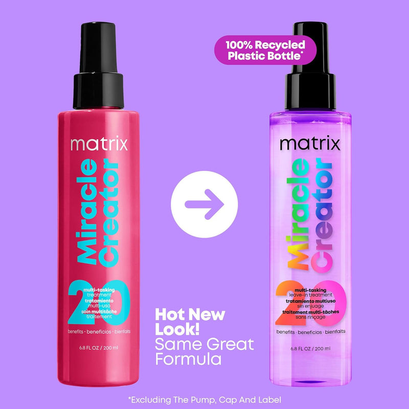 Matrix Miracle Creator Leave-In Conditioner Spray| Moisturizing, Detangling, Frizz Control Treatment| Heat Protectant| Natural, Curly, Damaged Hair| Sulfate Free Infinity Warehouse