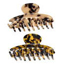 Hair Claw Clips for Women, 2 PCS Large Banana Hair Clips for Thick Hair French Design Strong Hold Big NoSlip Hair Clips for Girls Thin Hair HUIBAO