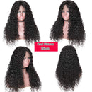 UNice Hair 13X4 Water Wave Lace Front Human Hair Wigs,150% Density, 100% Brazilian Unprocessed Virgin Human Hair Wavy Wig Pre Plucked with Baby Hair Natural Color (18 inches) UNICE Store