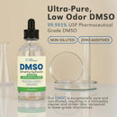DMSO Liquid 99.995% USP Grade, Dimethyl Sulfoxide, 2 fl oz, High Purity & Undiluted - Made in The USA - HelloPharmacist Infinity Warehouse