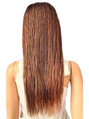 Braided Wigs, WOW BRAIDS Twisted Wigs, Micro Million Twist Wig - Color 30/35 - 18 Inches. Synthetic Hand Braided Wigs for Black Women.,