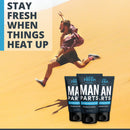 Super Fresh | Ball Deodorant for Men - Powder Protection | Prevent Sticky Man Parts & Odor | Talc-Free, Paraben-Free, Aluminum-Free | Lotion-to-Powder, Quick-Dry Formula | 4 fl oz Tube | 2 Pack SweatBlock