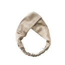 ZIMASILK 100% Mulberry Silk Headband Elastic Twisted Head Hair Wrap Accessory Turban For Women(Taupe) ZIMASILK