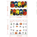 TailaiMei 48 Sheets Halloween Nail Art Stickers - Water Transfer DIY Nail Decals Stencil for Halloween Party TailaiMei