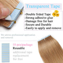S-noilite Rooted Tape in Human Hair Extensions Tape in Remy Human Hair Piece Seamless Skin Weft Invisible Double Sided Tape Full Head Straight 20Pcs 30Gram 16Inch (