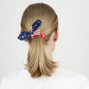 Sea Team 3-Pack of the Stars and Stripes Retro Wire Headbands Stylish Chiffon Bowknot Twist Bunny Ears Head Wrap Bandeau Hair Ribbon Star-Spangled Banner American Flag Hairbands for Women and Girls Sea Team