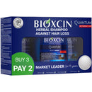 Bioxcin Haircare Shampoo for Oily, Dry and Normal Hair, 3 x 300 mL Bottles, Promotes Hair Growth and Regrowth Infinity Warehouse