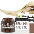 M3 Naturals Arabica Coffee Body Scrub with Collagen & Stem Cell - Exfoliating Body Scrubber & Face Cleanser - Fight Skin Care Appearance - Cellulite, Fine Line, Stretch Mark & Spider Veins! 12 oz M3 Naturals