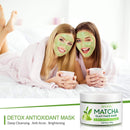SHVYOG Matcha Green Tea Face Mask, Antioxidant Detox Face Mask with Volcanic Mud, Deep Cleansing & Moisturizing & Hydrating Facial Mud Mask for Acne, Blackheads, Pores, Wrinkles SHVYOG Store