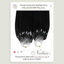 Ugeat Micro Ring Hair Extensions Human Hair 14inch Micro Beads Remy Hair Extensions 1g/Strand 50Gram