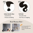 Moresoo 22 Inch Wavy Pre Bonded Hair I Tip Hair Extensions Human Hair Keratin Glue Hair Extensions Remy Hair Color