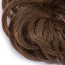 Messy Bun Hair Piece Scrunchy Updo Hair Pieces for Women Fluffy Wavy Hair Bun Scrunchies Donut Hairpiece Synthetic Chignons With Elastic Rubber Band Ash Brown 1 pc Benehair