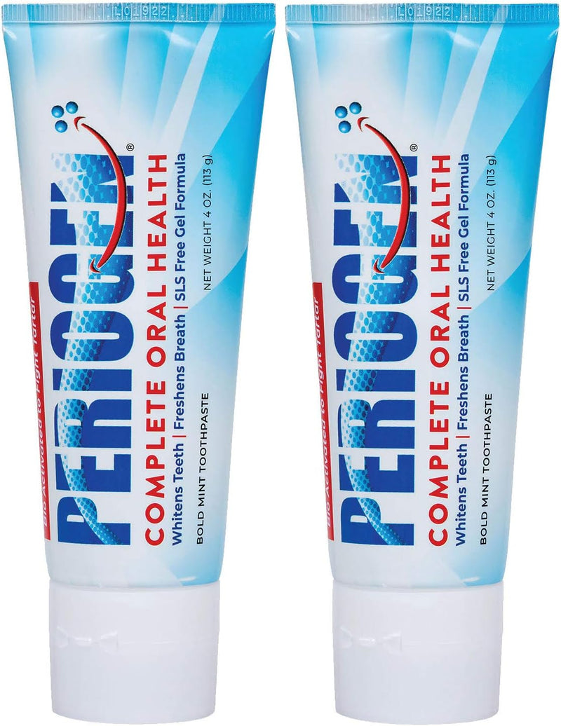 Periogen Toothpaste - Super Cleaning Plaque & Tartar Control Formula - SLS Free- 2-Pack Infinity Warehouse