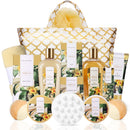 Spa Luxetique Gifts for Women, 15pcs Vanilla Gift Baskets for Women, Luxury Spa kit with Bath Bombs, Body Lotion, Birthday Gift for Her Christmas Mothers Day Gifts for Women Infinity Warehouse