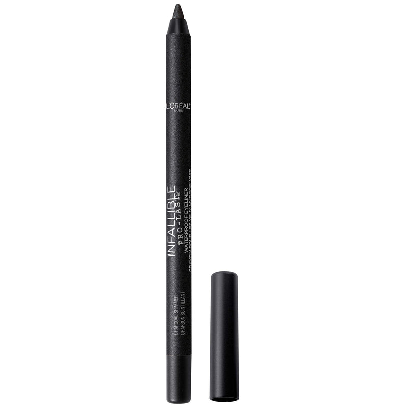 L'Oreal Paris Makeup Infallible Pro-last Pencil Eyeliner, Waterproof & Smudge-resistant, Glides On Easily To Create Any Look, Charcoal shimmer, 0.042 Ounce L'Oreal Paris