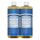 Dr. Bronner Hemp Peppermint Pure Castile Oil Made With Organic Oils Certified - 25 oz, 2 Pack Dr. Bronner's Store