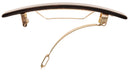 France Luxe Luxury Rectangle Barrette, Mojave - Classic French Design for Everyday Wear France Luxe