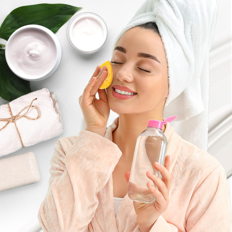 ORIGHTY 96 Count Facial Sponges for Cleansing, 100% Natural Cellulose Facial Sponges for Washing face, Compressed Cosmetic Spa Face Sponge for Exfoliating Mask, Makeup Removal Infinity Warehouse