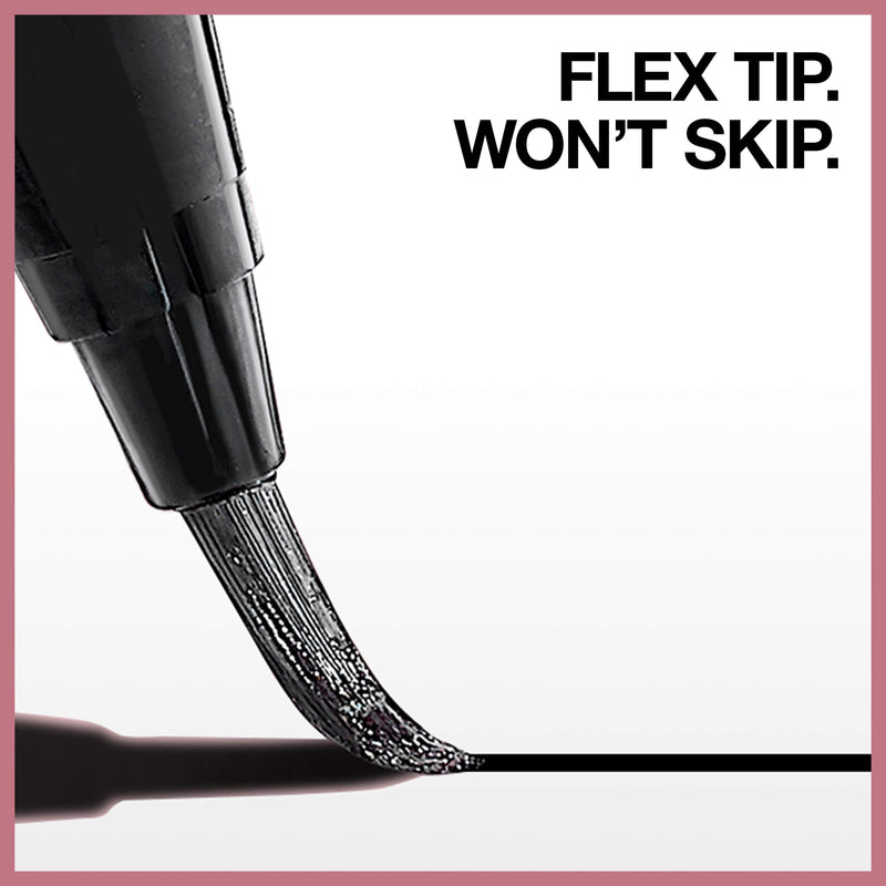 Maybelline Hyper Easy Liquid Pen No-Skip Eyeliner, Satin Finish, Waterproof Formula, Eye Liner Makeup, Pitch Black, 0.018 Fl; Oz Maybelline New York