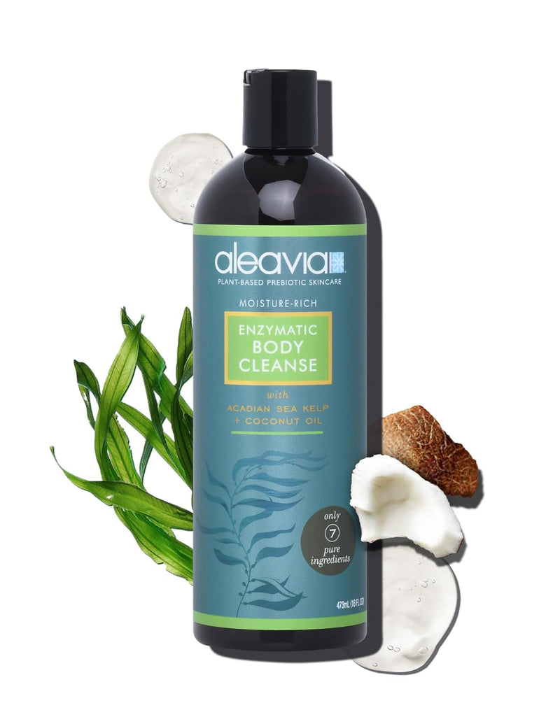 Aleavia Body Cleanse – Organic & All-Natural Prebiotic Body Wash – Fragrance-free and Sulfate-Free Enzymatic Body Cleanser – 16 Oz. Infinity Warehouse