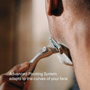 Harry's Plus Shaving Kit for Men - Premium Handle, Razor Blade Cartridge, Foaming Shave Gel, and Travel Blade Cover - Advanced Pivoting System - Moss Infinity Warehouse