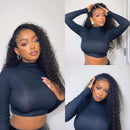 Headband Wig Human Hair Curly Headband Wig Glueless None Lace Front Human Hair Wigs for Black Women (24 Inch) MS.ILSA
