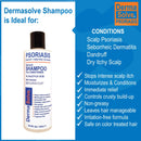 Scalp Psoriasis & Dandruff Shampoo and Conditioner by DermaSolve | Seborrheic Dermatitis Shampoo & Conditioner - Naturally Heals Itchy Flakey Inflamed Skin and Provides Soothing Moisturizing Relief Dermasolve