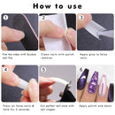 Nail Tips And Glue Acrylic Nails - Ejiubas Press On Nails Set 500PCS Coffin Nail Tips Natural Half Cover False Nails Set 4PCS Nail Glues 1PC Nail File With Case Ejiubas