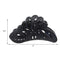 Matte Black 5 inch Large Jaw Clip Hair Claw with leaf design (Motique Accessories) Motique Accessories