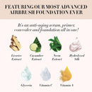 Luminess Air Icon Makeup Airbrush System and 4-Piece Foundation Starter Kit, Fair Coverage - Quick, Easy & Long Lasting Application - Includes Silk 4-In-1 Foundation, Highlighter & Blush Infinity Warehouse