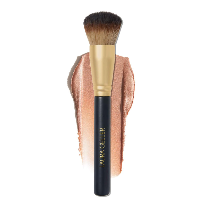 LAURA GELLER NEW YORK Retractable Black Kabuki Brush for Liquid, Cream and Powder Face Makeup With Aluminum Handle Infinity Warehouse