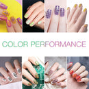 Stamp Nail Polish Gels, 12 Colors Stamping Gels Black White Glitter Green/Silver/Golden for Nail Stamp Plate Stamper SEISSO