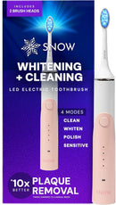 SNOW LED Electric Toothbrush Gen 2 – Rechargeable Electronic Brush for Adults – Sonic Technology w/LED Light Whitening & Cleaning Powered for Oral Routine Coastal Sunset Pink Gen2 Infinity Warehouse