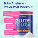Glute Y Glow by Amatemas – Women's Creatine + Biotin Supplement for Muscle Growth, Glute Support, Hair Skin & Nails – Horchata Flavor – Energy Support – Lean Muscle – Daily Performance Blend Infinity Warehouse