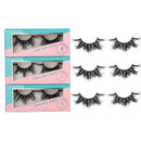 SY SHUYING 20mm Mink Lashes 3D Real Mink Eyelashes Wispy Cross False Eyelashes 6D Fluffy Dramatic Long Thick Soft Reusable Fake Eye Lashes (3 Pairs, Doll) SY SHUYING