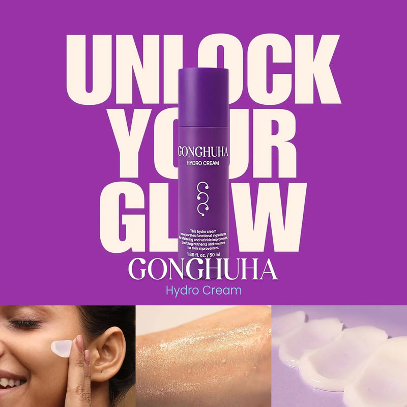 Hydro Cream – Lightweight Ultra-Hydrating Face Moisturizer for Glowing Skin | 50ml (1.69 fl oz) with Hyaluronic Acid & Cica | Korean Skin Care Infinity Warehouse