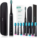 Initio Electric Toothbrush, 5 Modes with Smart Timer, 8 Brush Heads & Travel Case Included, Rechargeable Toothbrush, Oral Care Whitening Toothbrush Initio
