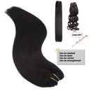 Doores Hair Extensions Clip in Human Hair Dark Brown 18 Inch 120g 7pcs Real Hair Extensions Straight Remy Clip in Human Hair Extensions Thick DOORES Store