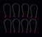 Sun's Out Beauty LARGE (1 1/2") Premium Hot Roller Clips - Curler Clips - Pink (8 count) Sun's Out Beauty Store